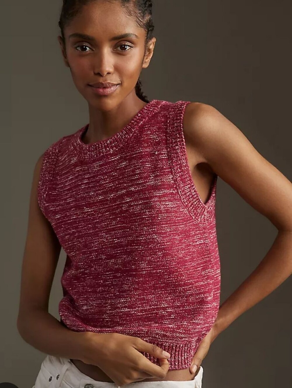Anthropologie Pilceo Crew Kneck Sweater Vest Sizs XL